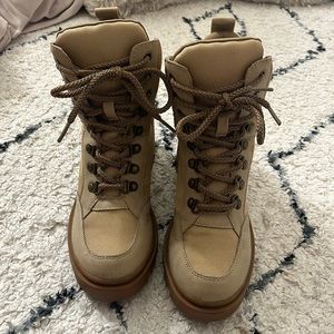 JustFab tan boots